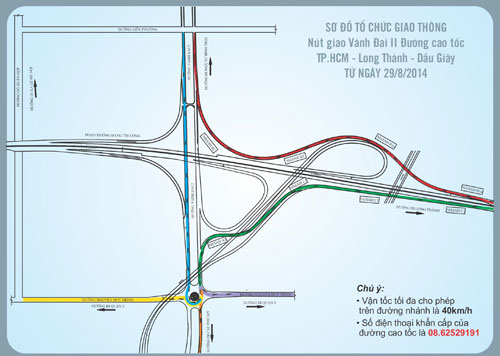 Từ 29.8: Ô tô lưu thông theo lộ trình mới vào đường cao tốc TP.HCM - Long Thành - Dầu Giây  