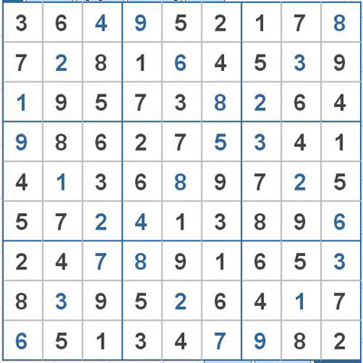 Mời các bạn thử sức với ô số Sudoku 2772 mức độ Khó 2