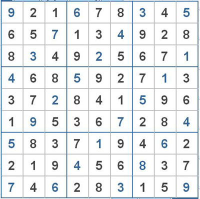 Mời các bạn thử sức với ô số Sudoku 2775 mức độ Khó 1