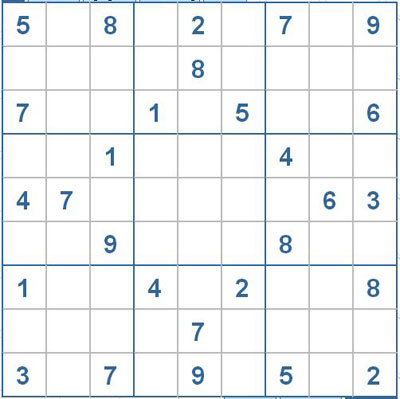 Mời các bạn thử sức với ô số Sudoku 2778 mức độ Khó