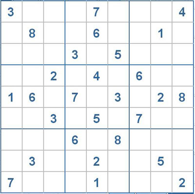 Mời các bạn thử sức với ô số Sudoku 2784 mức độ Khó