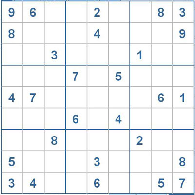 Mời các bạn thử sức với ô số Sudoku 2787 mức độ Khó 