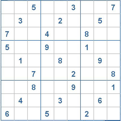 Mời các bạn thử sức với ô số Sudoku 2793 mức độ Khó