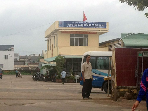 Trung tâm đăng kiểm Bình Thuận khi còn hoạt động d