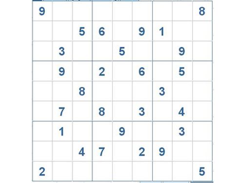 Mời các bạn thử sức với ô số Sudoku 2803 mức độ Khó