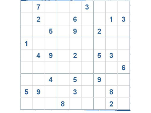 Mời các bạn thử sức với ô số Sudoku 2806 mức độ Khó