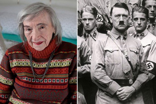 Bà Margot Woelk và Adolf Hitler - Ảnh: Eyevine/Getty