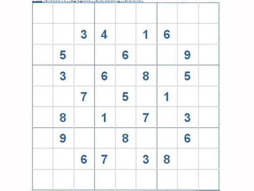 Mời các bạn thử sức với ô số Sudoku 2824 mức độ Khó d