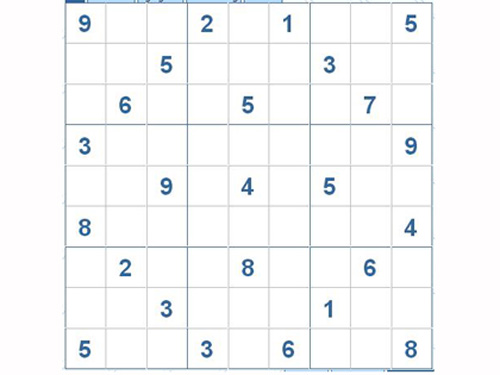 Mời các bạn thử sức với ô số Sudoku 2827 mức độ Khó
