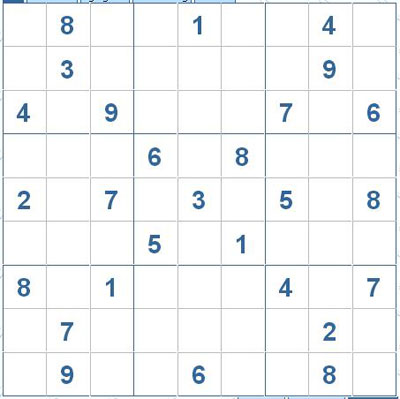 Mời các bạn thử sức với ô số Sudoku 2826 mức độ Khó