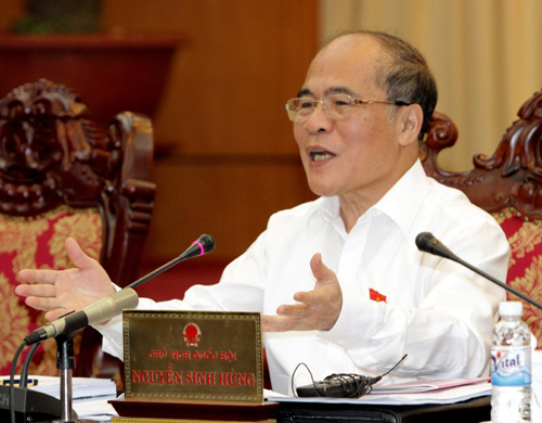 Chủ tịch QH Nguyễn Sinh Hùng 