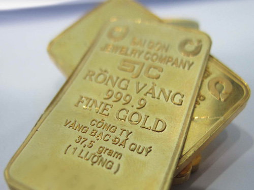 Cuối tuần, giá vàng giảm còn 36,07 triệu đồng/lượng