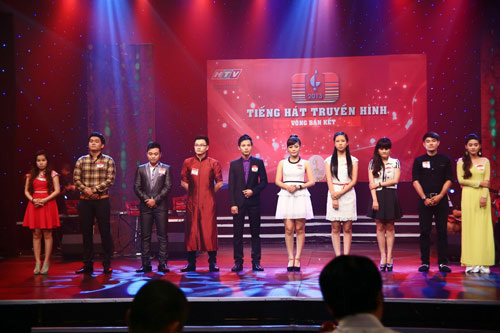 Các thí sinh tại vòng bán kết Tiếng hát truyền hình 2013