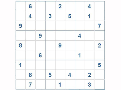 Mời các bạn thử sức với ô số Sudoku 2836 mức độ Khó