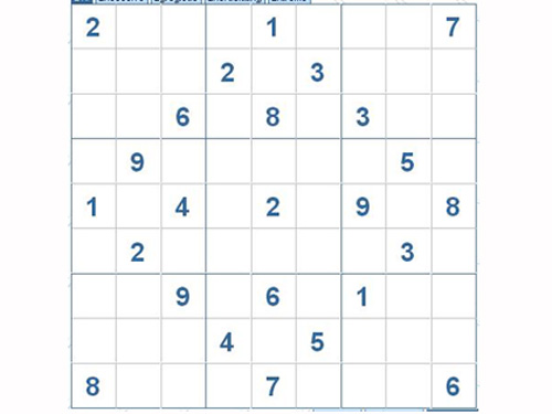 Mời các bạn thử sức với ô số Sudoku 2845 mức độ Khó