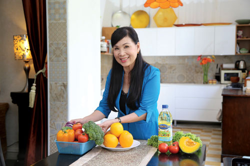 Thực phẩm tốt cho tim mạch là ưu tiên hàng đầu của NSƯT Kim Xuân - ẢNH: T.T
