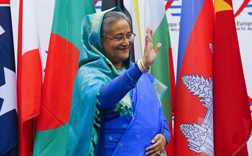 Thủ tướng Bangladesh Sheikh Hasina được cho là mục tiêu chính của âm mưu vừa bị phanh phui - Ảnh: Reuters