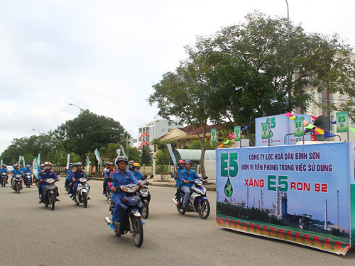 Cuối tháng 12.2014, phân phối 100% xăng sinh học E5 tại Quảng Nam 