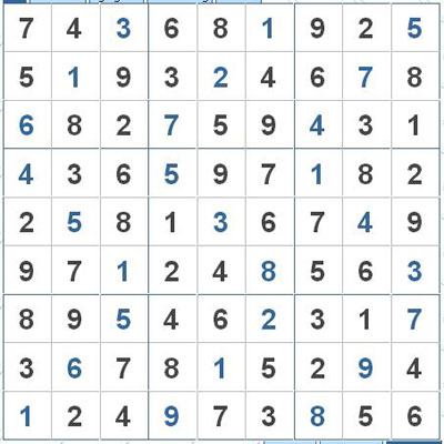 Mời các bạn thử sức với ô số Sudoku 2829 mức độ Khó 2
