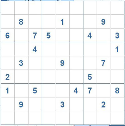 Mời các bạn thử sức với ô số Sudoku 2829 mức độ Khó 1