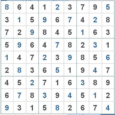 Mời các bạn thử sức với ô số Sudoku 2841 mức độ Khó 1
