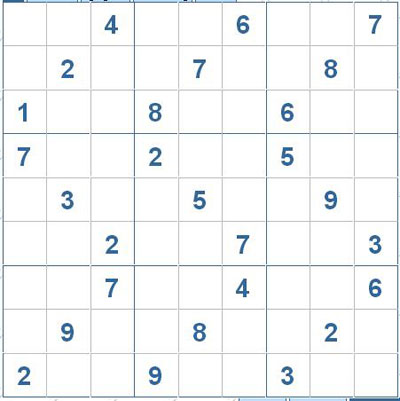 Mời các bạn thử sức với ô số Sudoku 2844 mức độ Khó