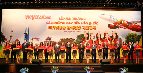 Vietjet công bố đường bay Việt Nam - Hàn Quốc