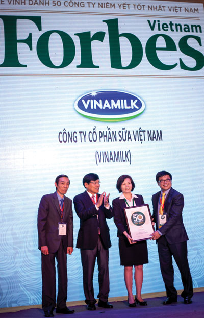 Vinamilk nằm trong danh sách 50 công ty niêm yết tốt nhất VN 2