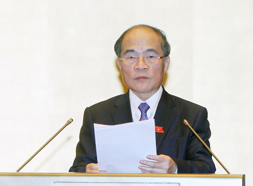 Chủ tịch QH Nguyễn Sinh Hùng 