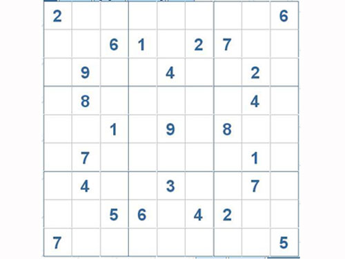 Mời các bạn thử sức với ô số Sudoku 2859 mức độ Khó