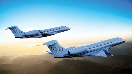 Bộ đôi G500 và G600 - Ảnh: Gulfstream