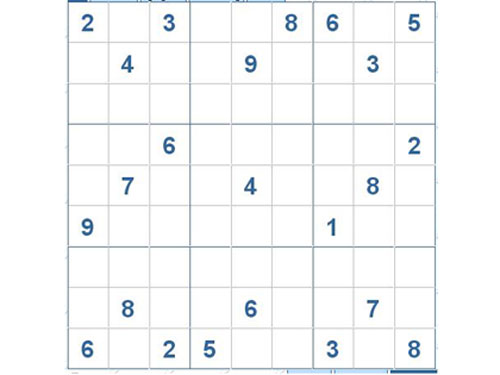 Mời các bạn thử sức với ô số Sudoku 2873 mức độ Khó d