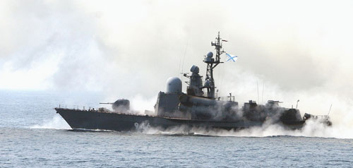 Tàu chiến thuộc hạm đội Thái Bình Dương của Nga - Ảnh: Sputnik News