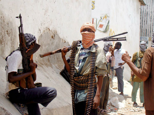 Các tay súng của tổ chức hồi giáo cực đoan book Haram  - Ảnh: AFP