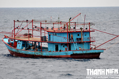 Gặp mặt tàu đánh cá đầu tiên trên vùng biển Indonexia