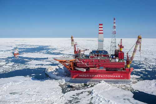 arctic;barents;drilling;gazprom;gazprom-neft;north;offshore;oil;platform;russia;sea