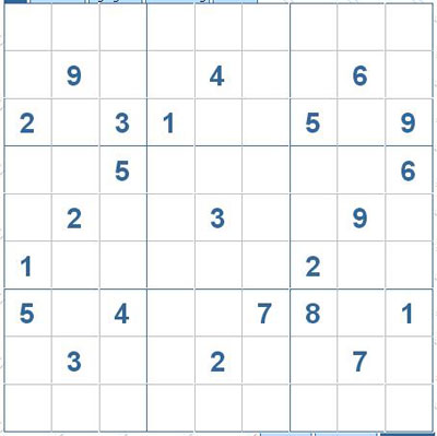 Mời các bạn thử sức với ô số Sudoku 2875 mức độ Khó