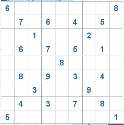 Mời các bạn thử sức với ô số Sudoku 2878 mức độ Khó 2