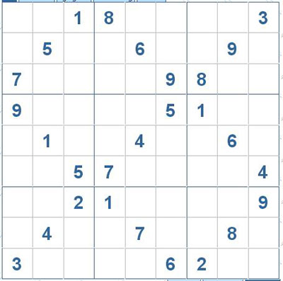 Mời các bạn thử sức với ô số Sudoku 2884 mức độ Khó 2