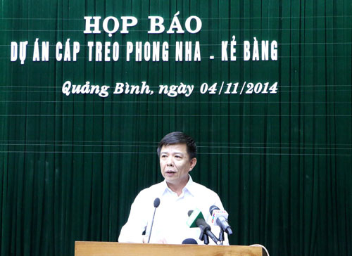 Tỉnh Quảng Bình lên tiếng vụ cáp treo ở Phong Nha - Kẻ Bàng 1