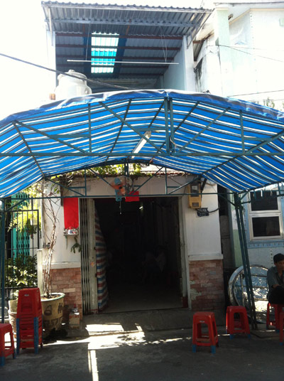 Căn nhà chị Phượng bị sát hại (tầng 2) ở quận Tân Phú