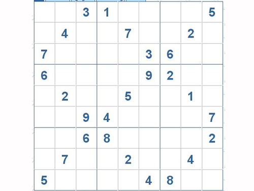 Mời các bạn thử sức với ô số Sudoku 2891 mức độ Khó