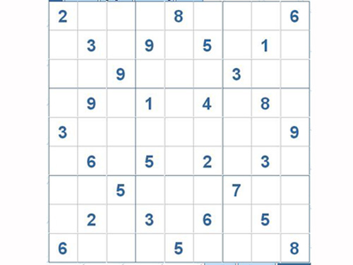Mời các bạn thử sức với ô số Sudoku 2897 mức độ Khó
