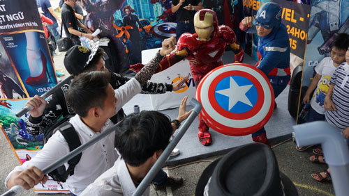 Có rất ít nhân vật truyện tranh phương Tây xuất hiện tại Comic Con phiên bản Việt 