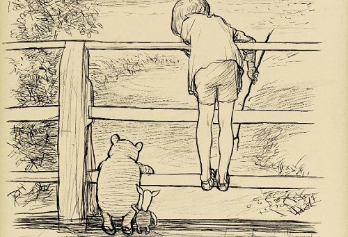 Bức tranh nổi tiếng về chú gấu Winnie the Pooh được bán với giá kỷ lục. - Ảnh: Reuters