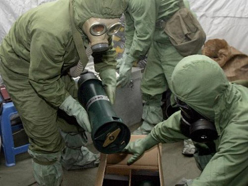 Nhật Bản tiêu hủy vũ khí hóa học ở Trung Quốc 