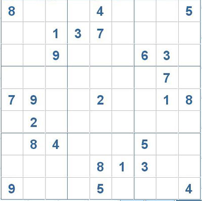 Mời các bạn thử sức với ô số Sudoku 2898 mức độ Khó 1
