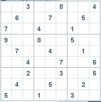 Mời các bạn thử sức với ô số Sudoku 2900 mức độ Khó 1