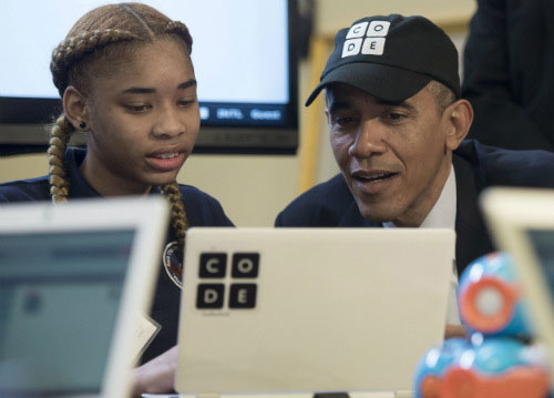 Barack Obama là tổng thống đầu tiên viết chương trình máy tính 1