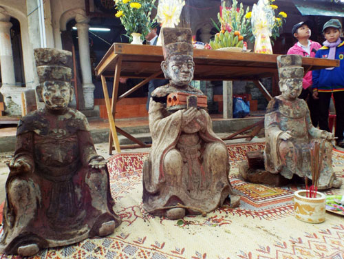 Tìm thấy nhiều tượng quý ở chùa Hoằng Phúc